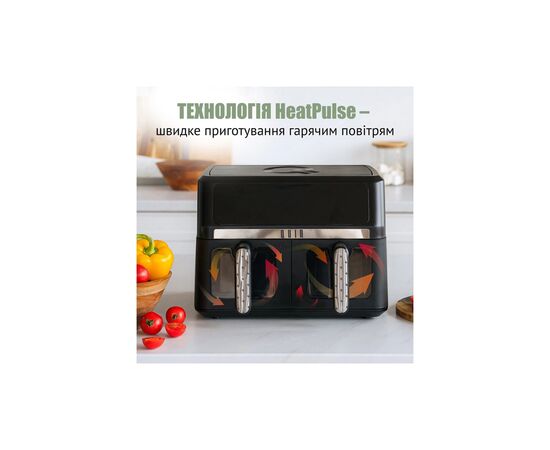 Мультипечь QUIN Air Fryer Dual Zone (YJ-1102AV), изображение 3 Мультипечь QUIN Air Fryer Dual Zone (YJ-1102AV), изображение 3