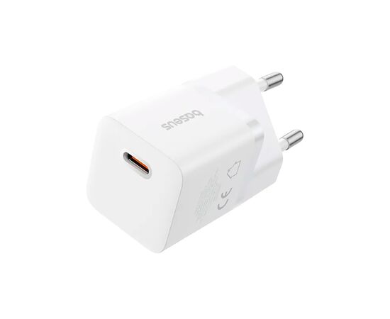 Зарядное устройство Baseus GaN5 Fast Charger USB-C 25W + Cable Type-C 100W white (P10110909213-01), изображение 2 Зарядное устройство Baseus GaN5 Fast Charger USB-C 25W + Cable Type-C 100W white (P10110909213-01), изображение 2