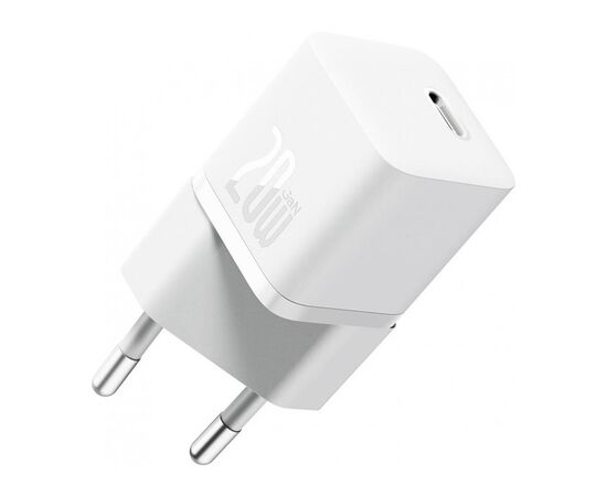 Зарядний пристрій Baseus GaN5 Fast Charger USB-C 20W white (CCGN050102)