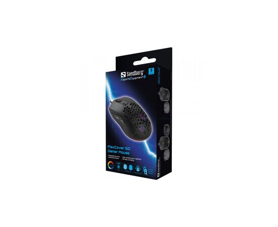 Мышка Sandberg FlexCover 6D Wireless Huano Black (640-28), изображение 5 Мышка Sandberg FlexCover 6D Wireless Huano Black (640-28), изображение 5