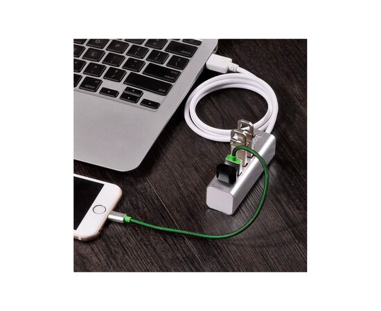 Концентратор HOCO USB 2.0 to 4xUSB Line machine HB1 Silver (6957531038146), изображение 5 Концентратор HOCO USB 2.0 to 4xUSB Line machine HB1 Silver (6957531038146), изображение 5