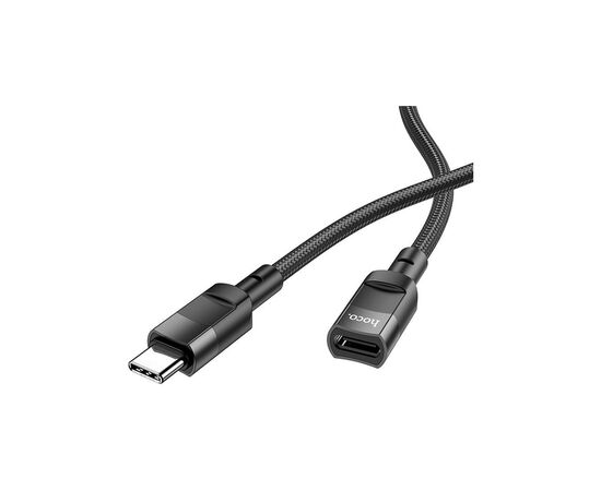 Дата кабель USB-C M to USB-C F extension 1.2m U107 black HOCO (6931474789990), изображение 2 Дата кабель USB-C M to USB-C F extension 1.2m U107 black HOCO (6931474789990), изображение 2