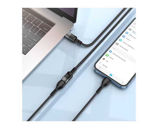 Дата кабель USB-C M to USB-C F extension 1.2m U107 black HOCO (6931474789990), изображение 6 Дата кабель USB-C M to USB-C F extension 1.2m U107 black HOCO (6931474789990), изображение 6