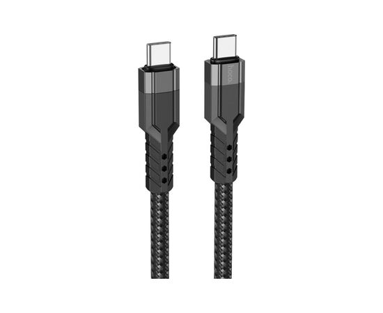 Дата кабель USB-C to USB-C 1.2m 60W U110 black HOCO (6931474770622)