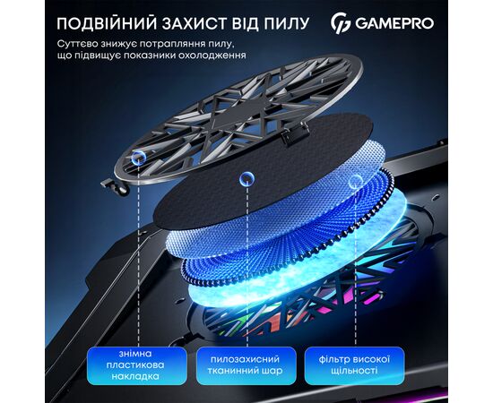 Подставка для ноутбука GamePro CP950, изображение 8 Подставка для ноутбука GamePro CP950, изображение 8