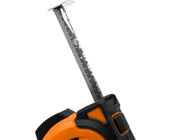 Рулетка Neo Tools Super Black, 10мx25мм, с фиксатором сматывания, магнит (67-245), изображение 7 Рулетка Neo Tools Super Black, 10мx25мм, с фиксатором сматывания, магнит (67-245), изображение 7