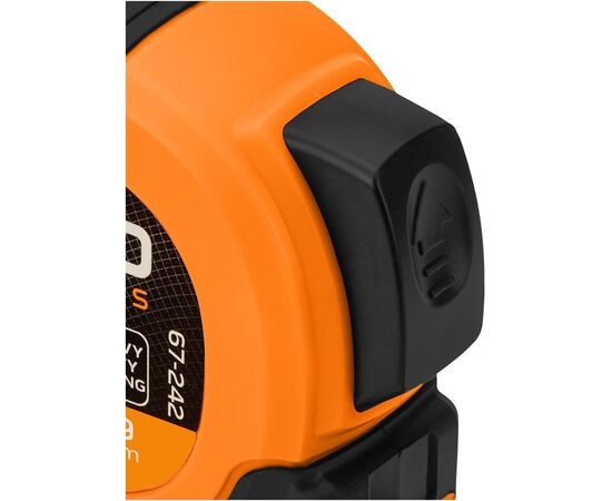 Рулетка Neo Tools Super Black, 5мx19мм, с фиксатором сматывания, магнит (67-242), изображение 5 Рулетка Neo Tools Super Black, 5мx19мм, с фиксатором сматывания, магнит (67-242), изображение 5