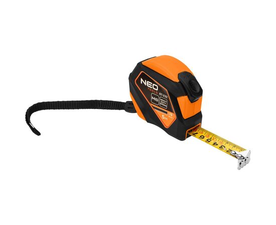 Рулетка Neo Tools 5мx19мм, с фиксатором сматывания, магнит (67-232)