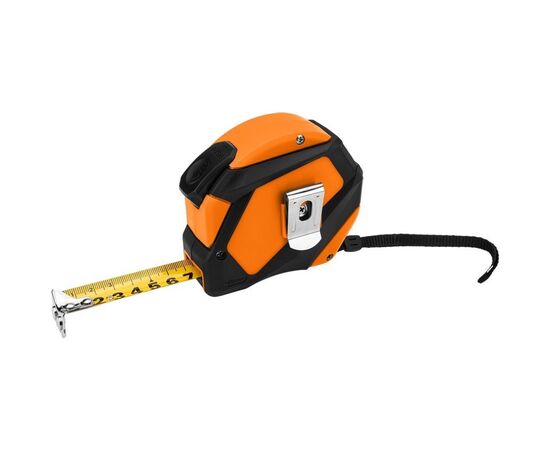 Рулетка Neo Tools 5мx25мм, с фиксатором сматывания, магнит (67-233), изображение 5 Рулетка Neo Tools 5мx25мм, с фиксатором сматывания, магнит (67-233), изображение 5