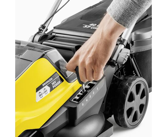 Газонокосилка Karcher LMO 4-18 Dual 18V, акб 1х5А·год 37см, 25-65мм (1.445-421.0), изображение 4 Газонокосилка Karcher LMO 4-18 Dual 18V, акб 1х5А·год 37см, 25-65мм (1.445-421.0), изображение 4