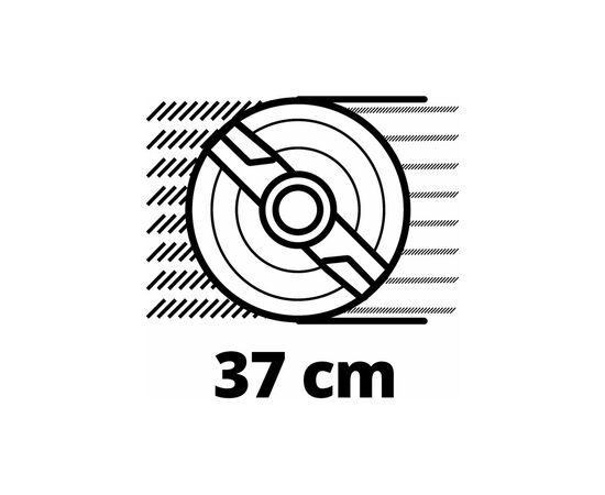 Газонокосилка Einhell PXC GE-CM 36/37 Li 36V(18+18), 37см, 45л, 25-75мм (без АКБ и ЗУ) (3413172), изображение 9
