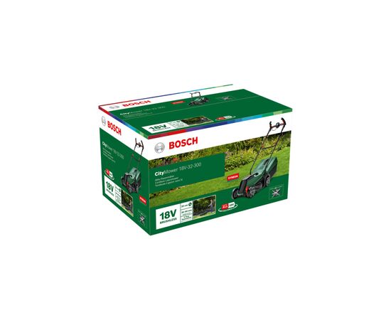 Газонокосарка Bosch CityMower 18V-32-300 18V, 32см, 31л, 30-60мм, 8.8кг (без АКБ та ЗП) (0.600.8B9.A08), зображення 9