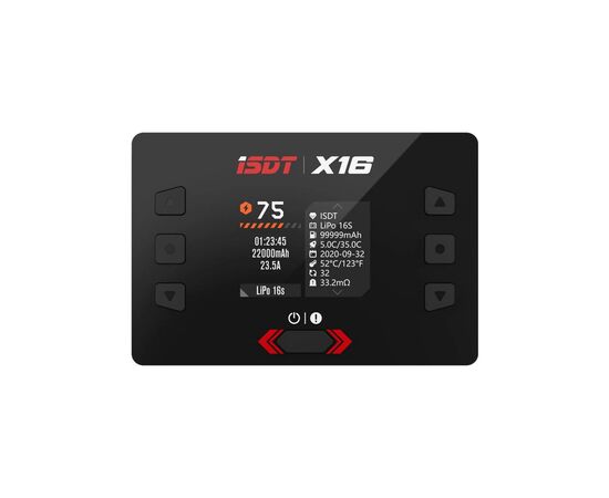 Зарядное устройство для дрона iSDT X16,1100W x 2/20A x 2 Dual Channel (HP0015.X16), изображение 2 Зарядное устройство для дрона iSDT X16,1100W x 2/20A x 2 Dual Channel (HP0015.X16), изображение 2