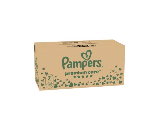 Подгузники Pampers Premium Care Розмір 7 (15+ кг) 108 шт (8700216423632), изображение 2 Подгузники Pampers Premium Care Розмір 7 (15+ кг) 108 шт (8700216423632), изображение 2