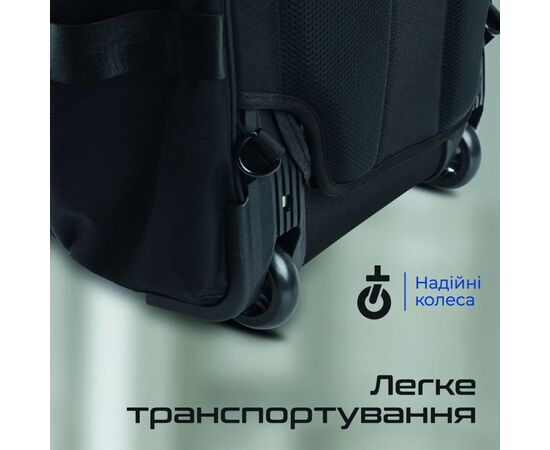 Рюкзак для ноутбука Promate 18" Rover-TR black (crampack-tr.black), изображение 4 Рюкзак для ноутбука Promate 18" Rover-TR black (crampack-tr.black), изображение 4