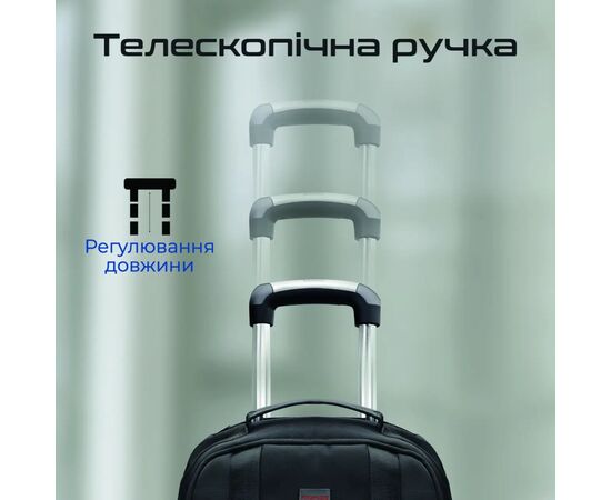 Рюкзак для ноутбука Promate 18" Rover-TR black (crampack-tr.black), изображение 5 Рюкзак для ноутбука Promate 18" Rover-TR black (crampack-tr.black), изображение 5