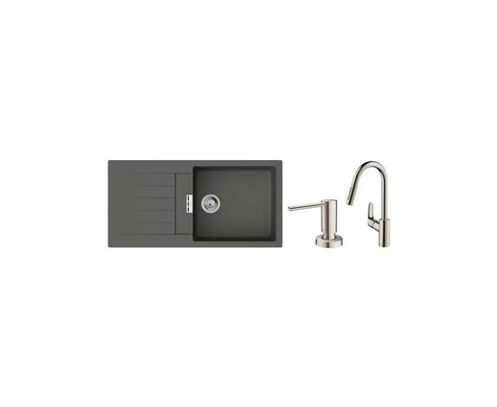 Мойка кухонная Hansgrohe S520-F480 + зміш. Focus M41 (43358400)