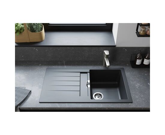 Мойка кухонная Hansgrohe S520-F480 + зміш. Focus M41 (43358800), изображение 2 Мойка кухонная Hansgrohe S520-F480 + зміш. Focus M41 (43358800), изображение 2