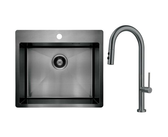 Мойка кухонная Deante Olfato ZPO_D10B + зміш. BQO_D72M (ZPOED10B)