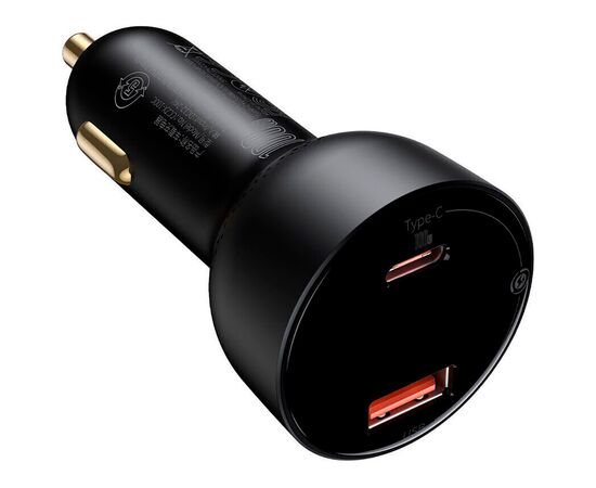 Зарядное устройство Baseus Superme Digital Display PPS Dual Quick Charger Car Charger black (TZCCZX-01), изображение 2 Зарядное устройство Baseus Superme Digital Display PPS Dual Quick Charger Car Charger black (TZCCZX-01), изображение 2