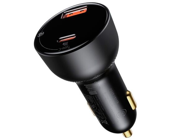 Зарядное устройство Baseus Superme Digital Display PPS Dual Quick Charger Car Charger black (TZCCZX-01), изображение 4 Зарядное устройство Baseus Superme Digital Display PPS Dual Quick Charger Car Charger black (TZCCZX-01), изображение 4