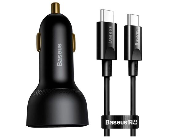 Зарядное устройство Baseus Superme Digital Display PPS Dual Quick Charger Car Charger black (TZCCZX-01)