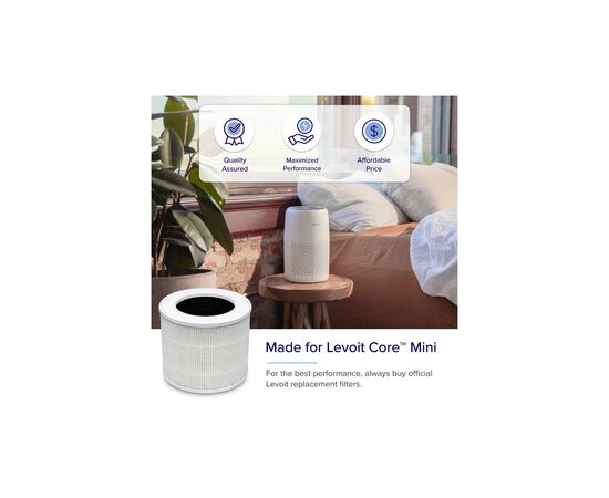 Фільтр для очисника/зволожувача повітря Levoit Core Mini LRF-C161-WEU (HEACAFLVNEU0077Y), зображення 3 Фільтр для очисника/зволожувача повітря Levoit Core Mini LRF-C161-WEU (HEACAFLVNEU0077Y), зображення 3