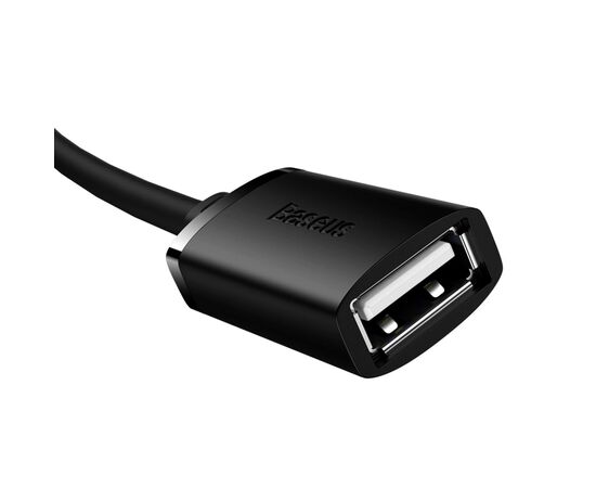 Дата кабель USB 2.0 AM/AF 1.5m cluster black Baseus (B00631101111-00), изображение 2 Дата кабель USB 2.0 AM/AF 1.5m cluster black Baseus (B00631101111-00), изображение 2