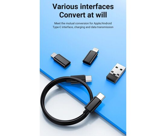 Дата кабель USB charging cable set Treasure box U114 black HOCO (6931474790750), изображение 8 Дата кабель USB charging cable set Treasure box U114 black HOCO (6931474790750), изображение 8