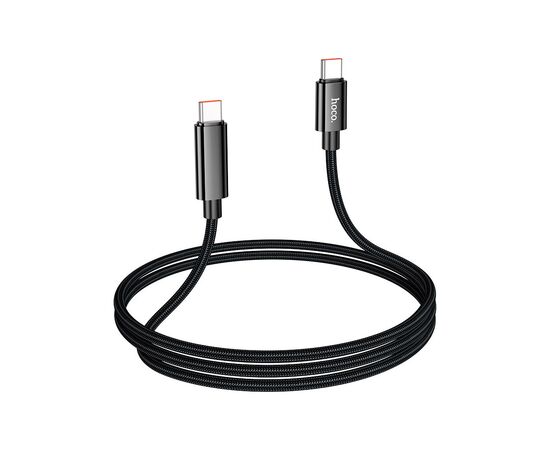 Дата кабель USB-C to USB-C 1.0m Benefit with display 100W U141 black HOCO (6942007611930), изображение 3 Дата кабель USB-C to USB-C 1.0m Benefit with display 100W U141 black HOCO (6942007611930), изображение 3