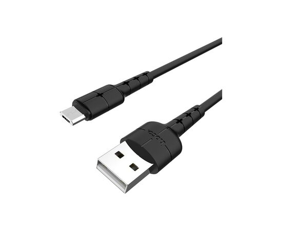 Дата кабель USB 2.0 AM to Micro 5P 1.0m Star Charging X30 black HOCO (6957531091141), изображение 2 Дата кабель USB 2.0 AM to Micro 5P 1.0m Star Charging X30 black HOCO (6957531091141), изображение 2