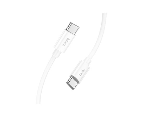Дата кабель USB-C to USB-C 1.0m Magic silicone PD 60W X87 white HOCO (6931474783264), изображение 2 Дата кабель USB-C to USB-C 1.0m Magic silicone PD 60W X87 white HOCO (6931474783264), изображение 2