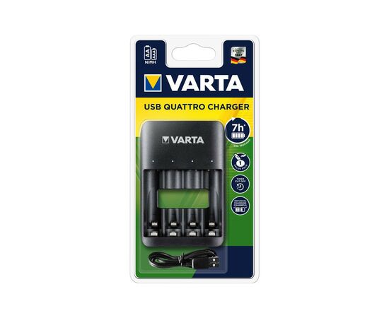 Зарядное устройство для аккумуляторов Varta Value USB Quattro Charger pro 4x AA/AAA (57652101401)
