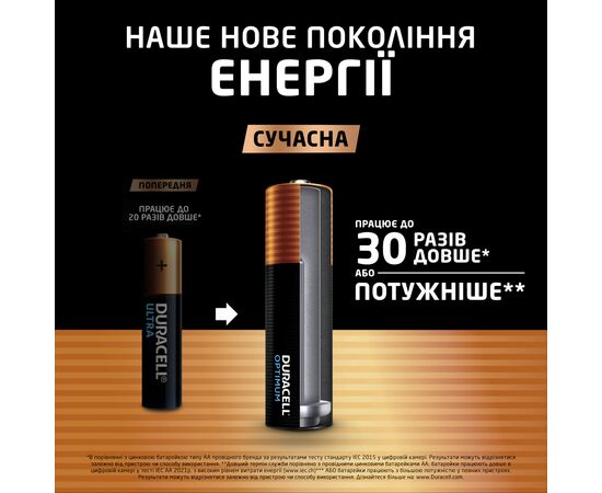 Батарейка Duracell AA Optimum LR06 * 4 (5015595), изображение 3 Батарейка Duracell AA Optimum LR06 * 4 (5015595), изображение 3