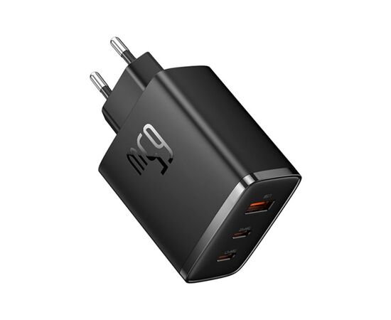 Зарядний пристрій Baseus Cube Pro Fast Charger 2C+U 65W black (P10152301113-00), зображення 2 Зарядний пристрій Baseus Cube Pro Fast Charger 2C+U 65W black (P10152301113-00), зображення 2