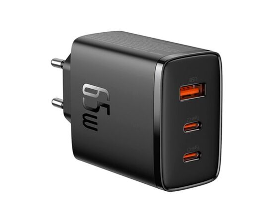 Зарядний пристрій Baseus Cube Pro Fast Charger 2C+U 65W black (P10152301113-00)