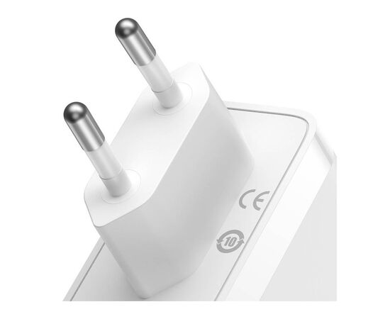 Зарядное устройство Baseus GaN5 Pro Fast Charger 2C+U 140W + Cable 1.0m Type-C 240W white (CCGP100202), изображение 4 Зарядное устройство Baseus GaN5 Pro Fast Charger 2C+U 140W + Cable 1.0m Type-C 240W white (CCGP100202), изображение 4