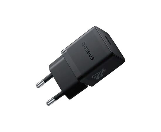 Зарядний пристрій Baseus Palm Fast Charger 1C 20W + Cable 1.0m Type-C 60W black (P10111602113-01), зображення 5 Зарядний пристрій Baseus Palm Fast Charger 1C 20W + Cable 1.0m Type-C 60W black (P10111602113-01), зображення 5