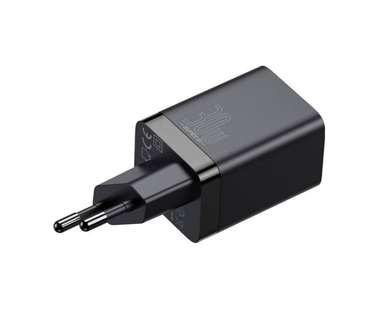 Зарядное устройство Baseus Super Si Pro Quick Charger C+U 30W black (CCSUPP-E01), изображение 2 Зарядное устройство Baseus Super Si Pro Quick Charger C+U 30W black (CCSUPP-E01), изображение 2