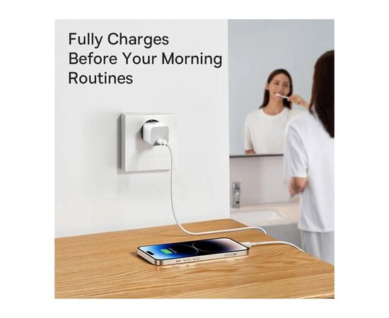 Зарядное устройство Baseus Super Si quick charger IC 30W white (CCSUP-J02), изображение 12 Зарядное устройство Baseus Super Si quick charger IC 30W white (CCSUP-J02), изображение 12