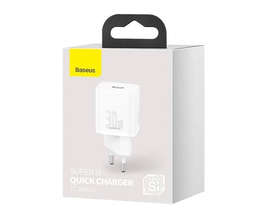Зарядное устройство Baseus Super Si quick charger IC 30W white (CCSUP-J02), изображение 5 Зарядное устройство Baseus Super Si quick charger IC 30W white (CCSUP-J02), изображение 5