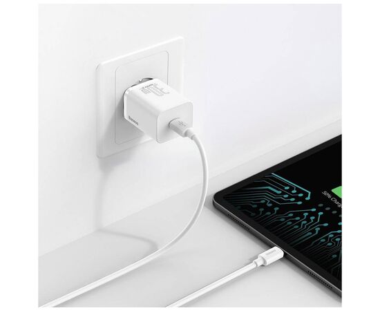 Зарядное устройство Baseus Super Si quick charger IC 30W white (CCSUP-J02), изображение 8 Зарядное устройство Baseus Super Si quick charger IC 30W white (CCSUP-J02), изображение 8