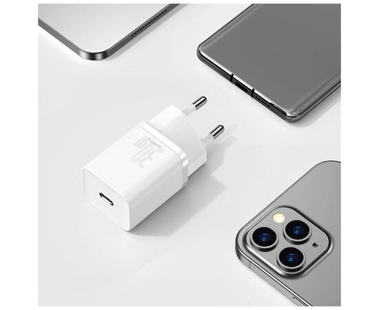 Зарядное устройство Baseus Super Si quick charger IC 30W white (CCSUP-J02), изображение 9 Зарядное устройство Baseus Super Si quick charger IC 30W white (CCSUP-J02), изображение 9