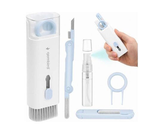 Универсальный чистящий набор Gembird portable cleaning kit, 7-in-1 (CK-LCD-07), изображение 2 Универсальный чистящий набор Gembird portable cleaning kit, 7-in-1 (CK-LCD-07), изображение 2