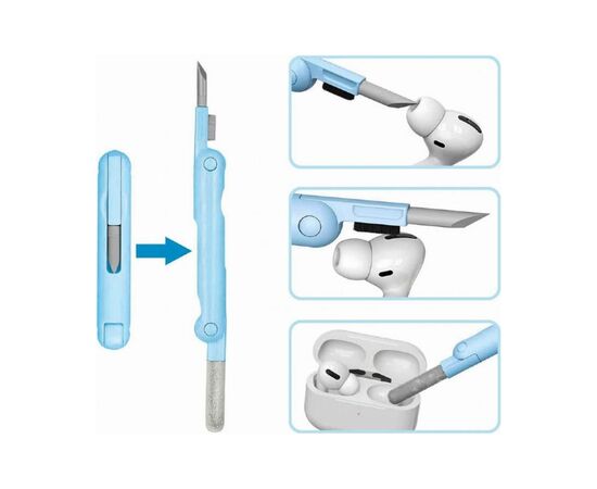 Универсальный чистящий набор Gembird portable cleaning kit, 7-in-1 (CK-LCD-07), изображение 4 Универсальный чистящий набор Gembird portable cleaning kit, 7-in-1 (CK-LCD-07), изображение 4