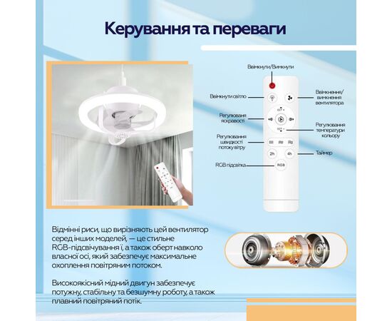Вентилятор XoKo LED RGB Fan Light 100 Aroma (XK-FL-100RGB), изображение 11 Вентилятор XoKo LED RGB Fan Light 100 Aroma (XK-FL-100RGB), изображение 11