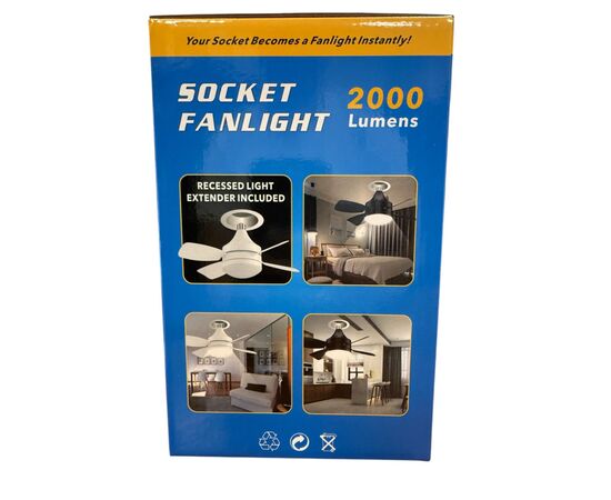 Вентилятор XoKo LED Socket Fanlight 2000 (XK-SFL-2000), изображение 6 Вентилятор XoKo LED Socket Fanlight 2000 (XK-SFL-2000), изображение 6