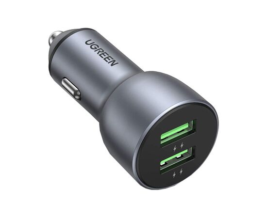 Зарядний пристрій Ugreen CD213 2xUSB Fast Car Charger (Dark Blue) (UGR-10144)