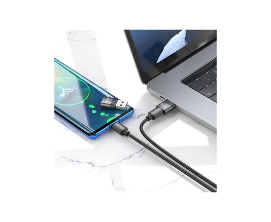 Переходник UA17 USB M to USB-C F USB2.0 Black HOCO (6931474762009), изображение 6 Переходник UA17 USB M to USB-C F USB2.0 Black HOCO (6931474762009), изображение 6