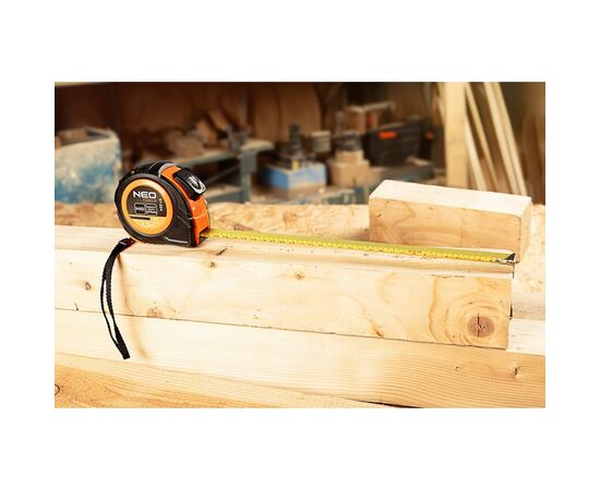 Рулетка Neo Tools 5мx25мм, с фиксатором сматывания (67-223), изображение 5 Рулетка Neo Tools 5мx25мм, с фиксатором сматывания (67-223), изображение 5